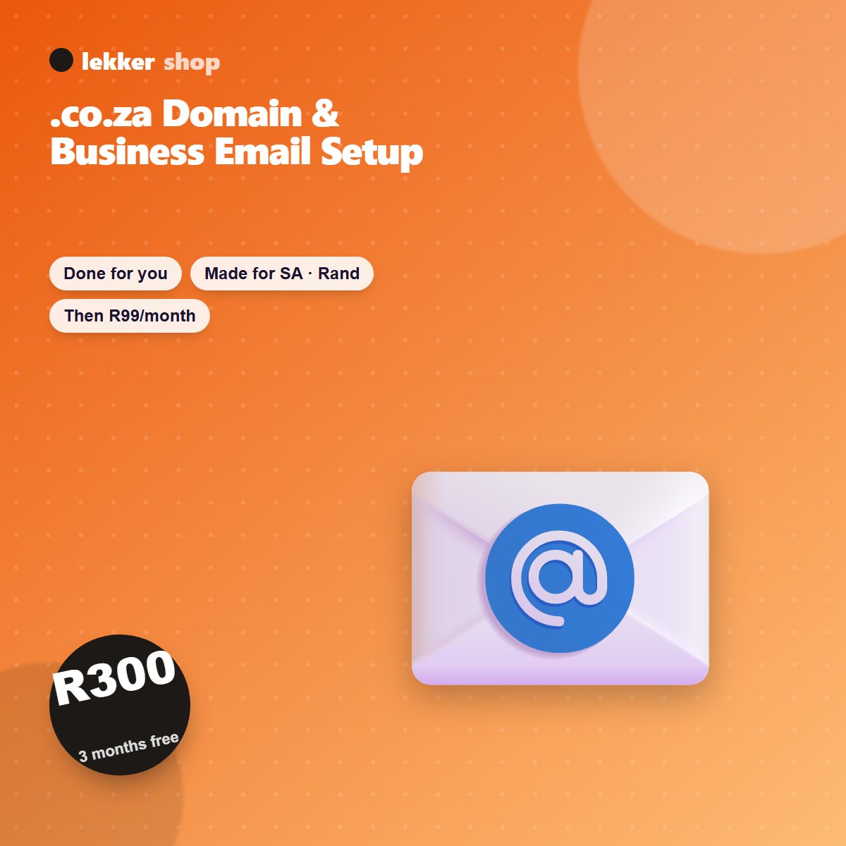 .co.za Domain & Business Email Setup